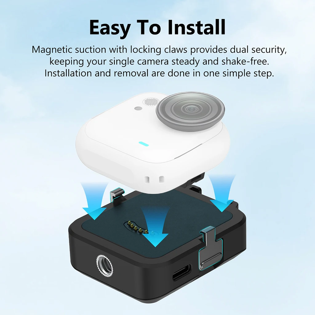 Chargeur magnétique 10W pour Insta360 GO Ultra - Accessoire caméra action