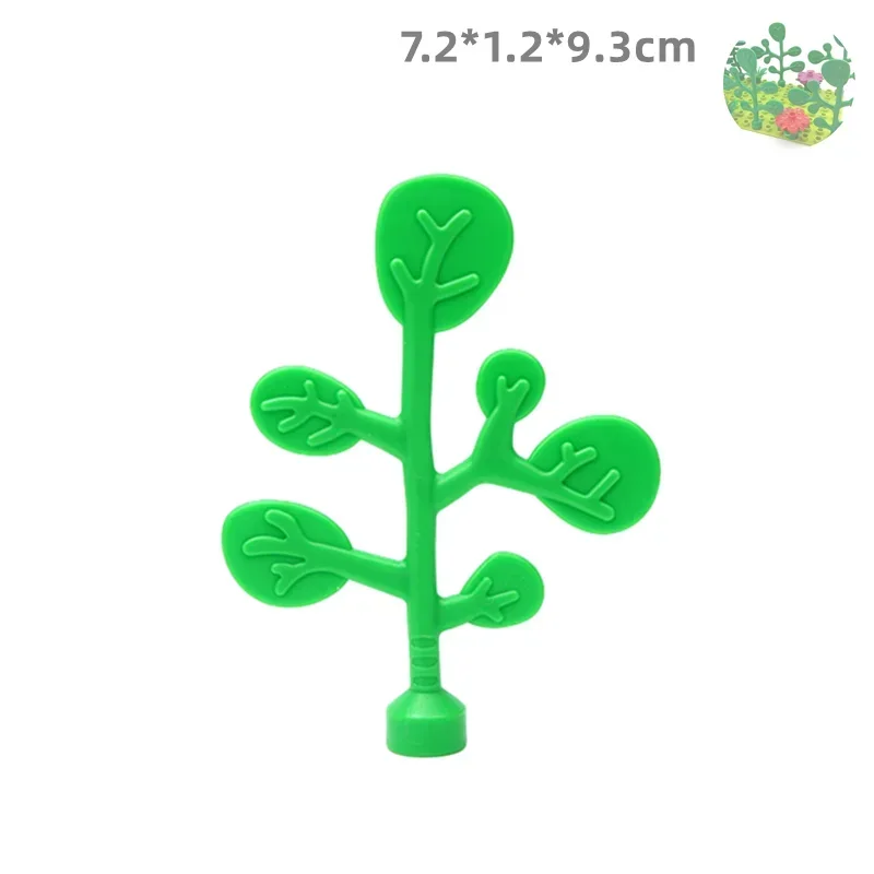 Outdoor Forest Building Block Set - Flower, Grass, and Tree Adornments for Kids