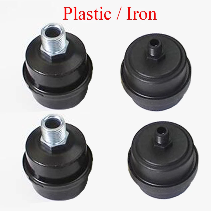 Silenciador do Filtro do Compressor da Entrada do ar Livre de Óleo Metal Plástico Ferro Linha Masculina Polegada Dn8 Dn15 Dn10 12.5 mm 16 mm 20 Milímetros