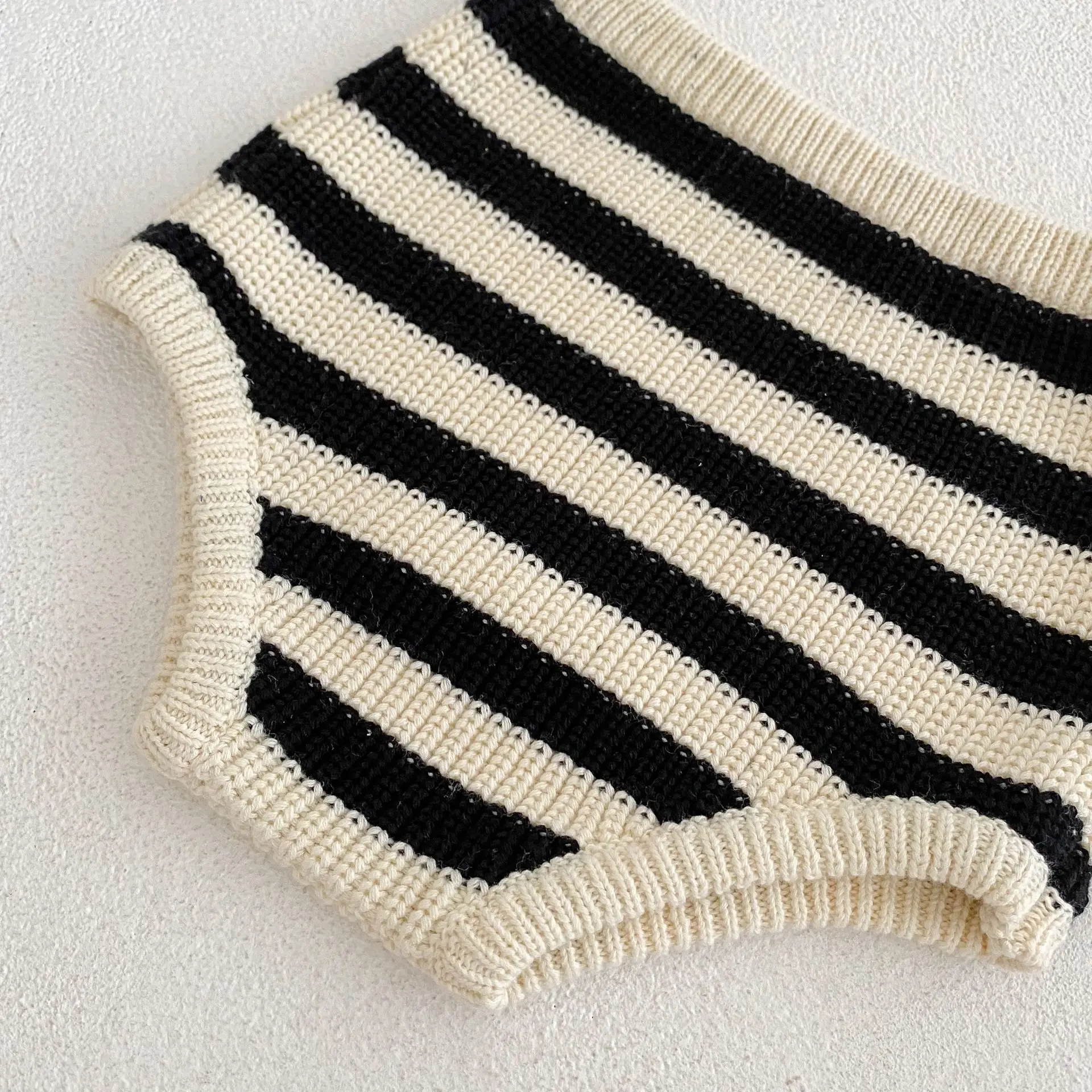 2022 baby clothing knitwear two piece set baby boy and baby girl set striped sweater spring and Autumn New