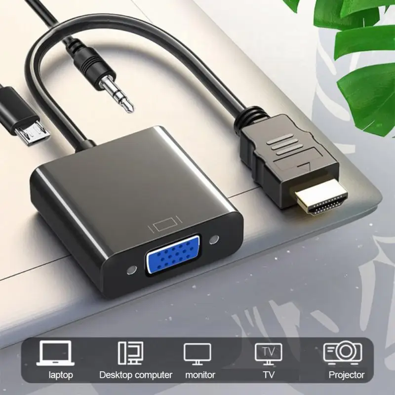 RYRA 1080P HDMI Male To VGA Female   HDMI To VGA ̺ , º Ʈ pc    ġ 