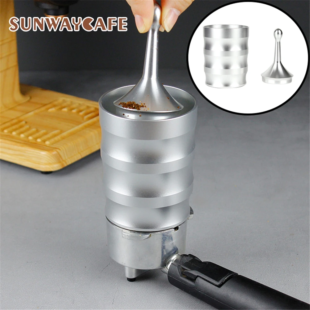 

EK43 58mm Stainless Steel Dosing Cup Coffee Sniffing Mug Powder Feeder Fit Espresso Machine Portafilter Coffee Tamper Powder