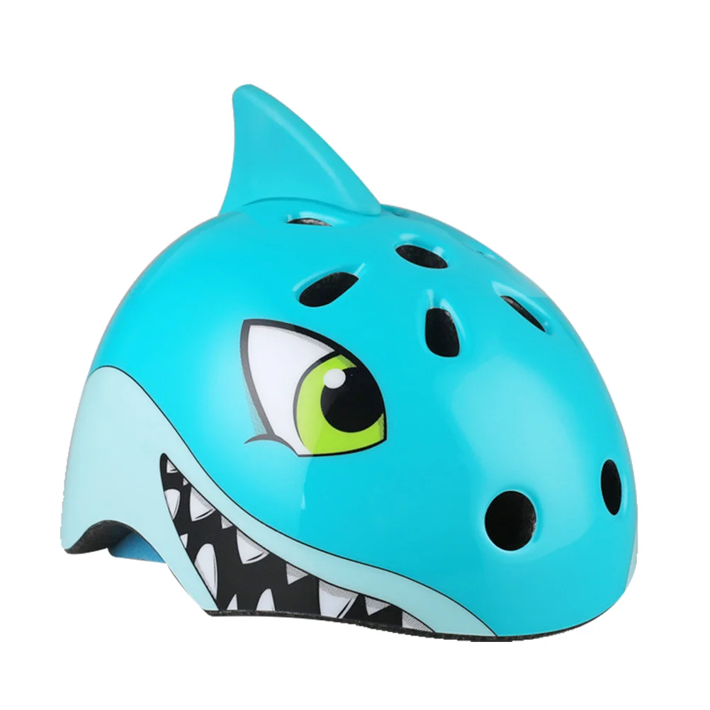 

Childrens Bike Bicycle Helmet Children Sports Helmet 3D Cartoon Shark Helmets for Skating Cycling Riding