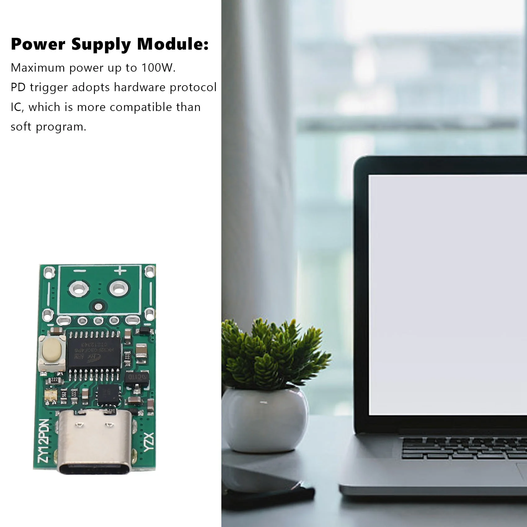 USB-C PD2.0/3.0 to DC    ġ , Decoy   Ʈ,    ׽, ZY12PDN