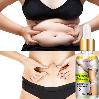 Plant Essential Oils Healthy Lose Weight Heating Dissolve Fat Slimming Essential Oil for Whole Body 10/20/30/50ML 6