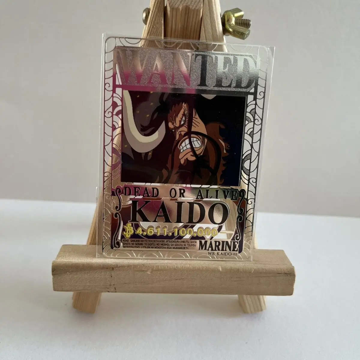 Anime One Piece Shanks Luffy Zoro Sanji Edward Newgate Kaidou Silver Reward Metal Card Collection Card Toy Birthday Gift