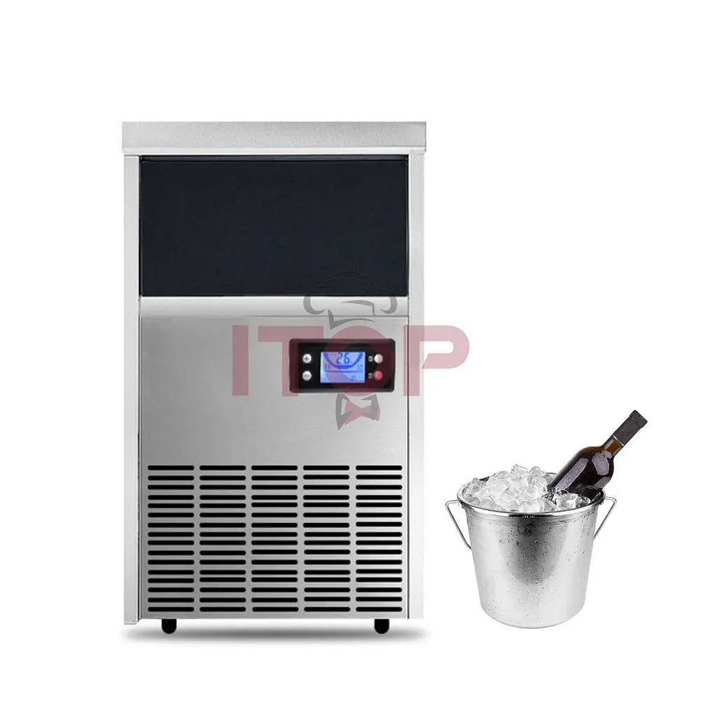 Best-Selling Commercial Ice Maker Making Equipment Industrial Ice Maker 45Kg Cube Machine In Stock For Sale Ce Certificate