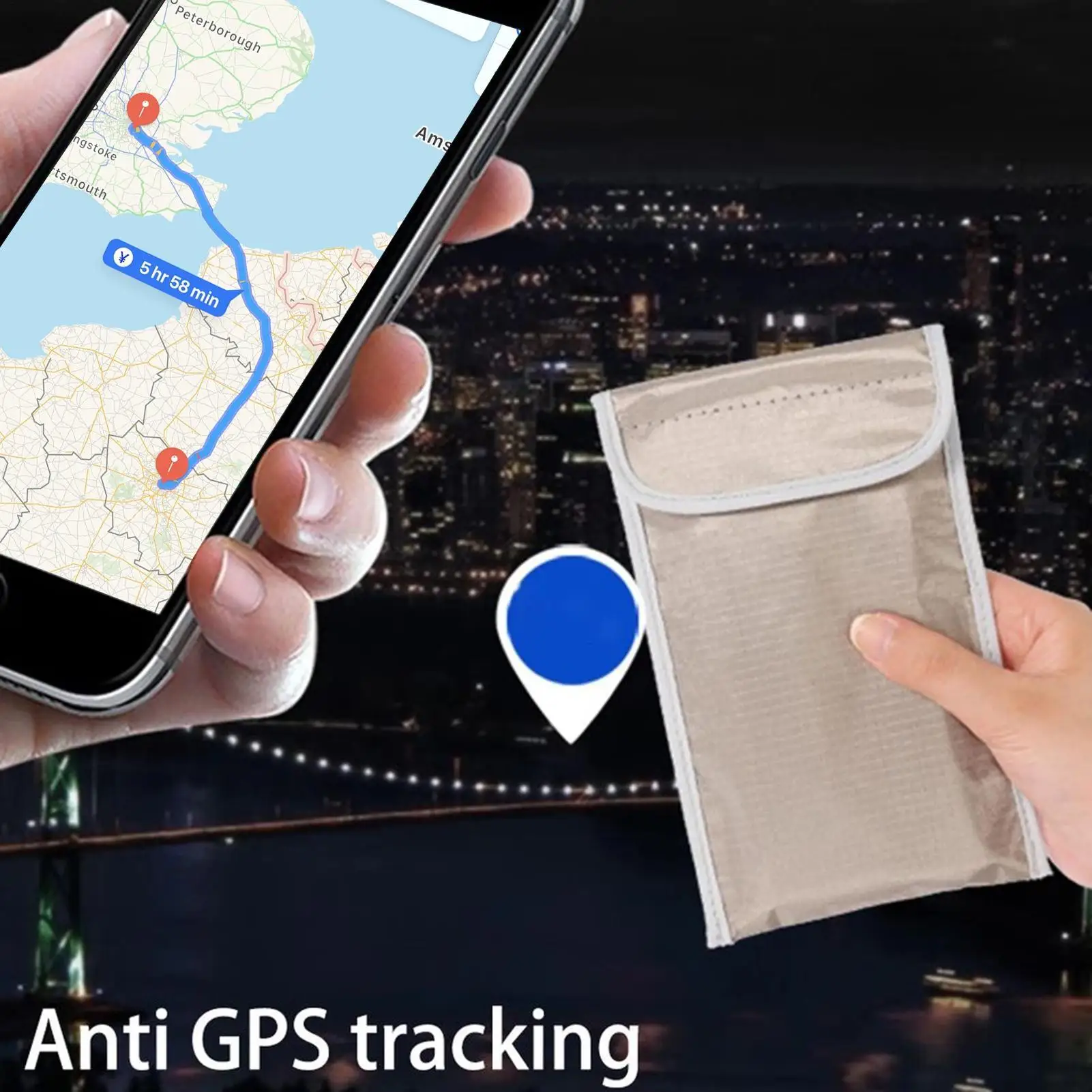 RFID Signal Blocking Faraday Bag - Anti-Theft Shield & Privacy Protector