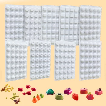 35 Cells Jelly Candy Chocolate Mould Silicone Cake Molds Ice Cube Tray Kitchen Cake Decorating Tools Dessert Filling Baking Tool