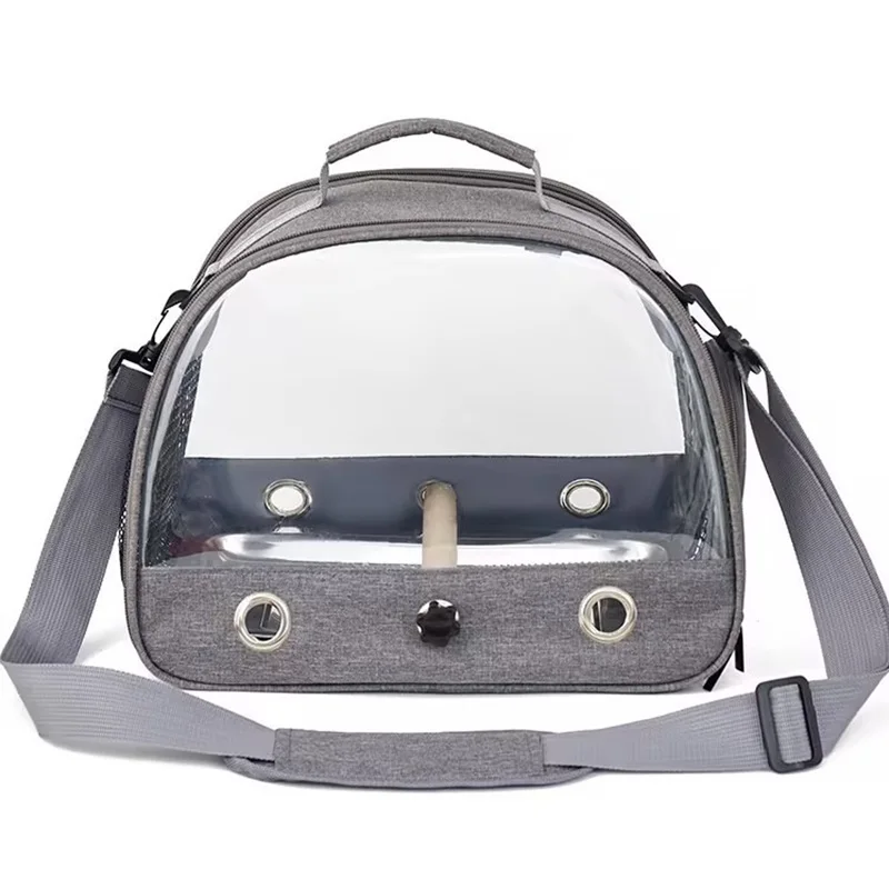 Bird Cage Bird Travel Carrier Portable Transport Bird Cage Stainless Steel Tray Small Pet Multi-functional Parrot Bag Outdoor