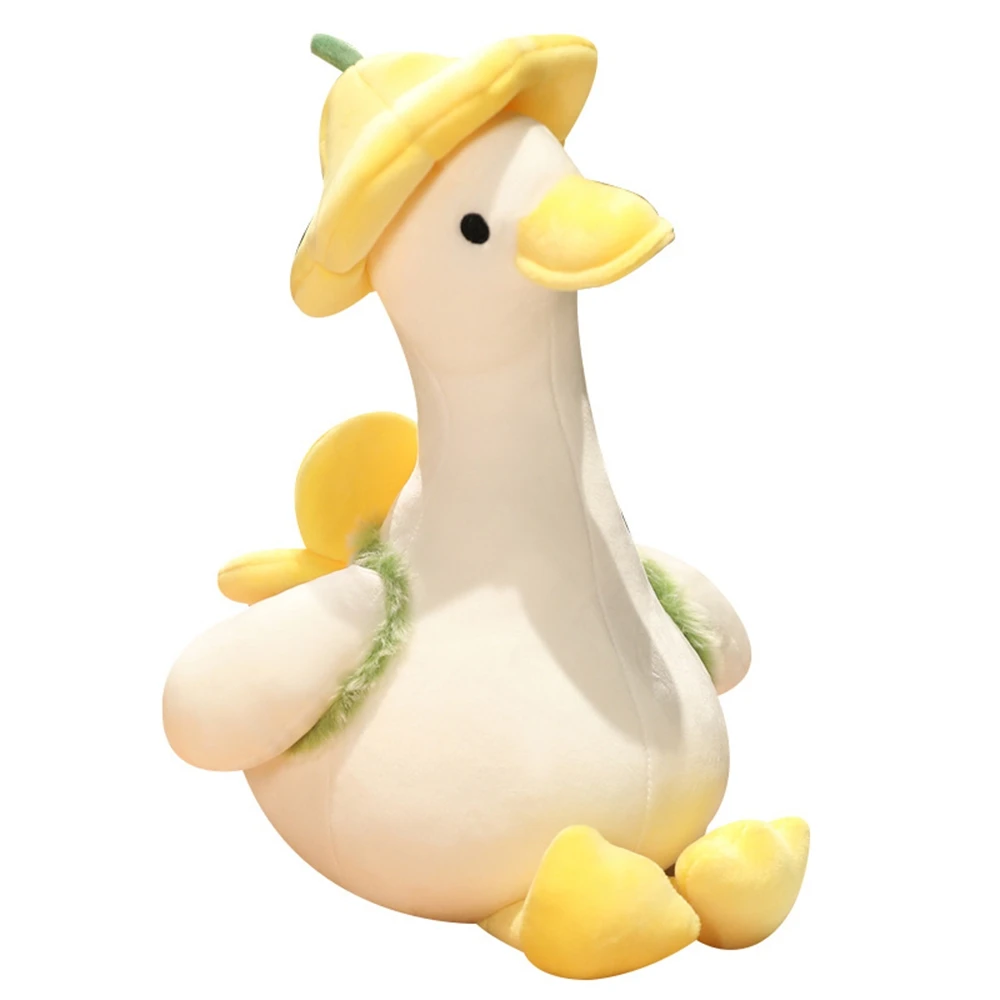 

35CM cute big white goose plush toy super soft holiday duck sleeping plush doll Creative gift for friends birthday festival