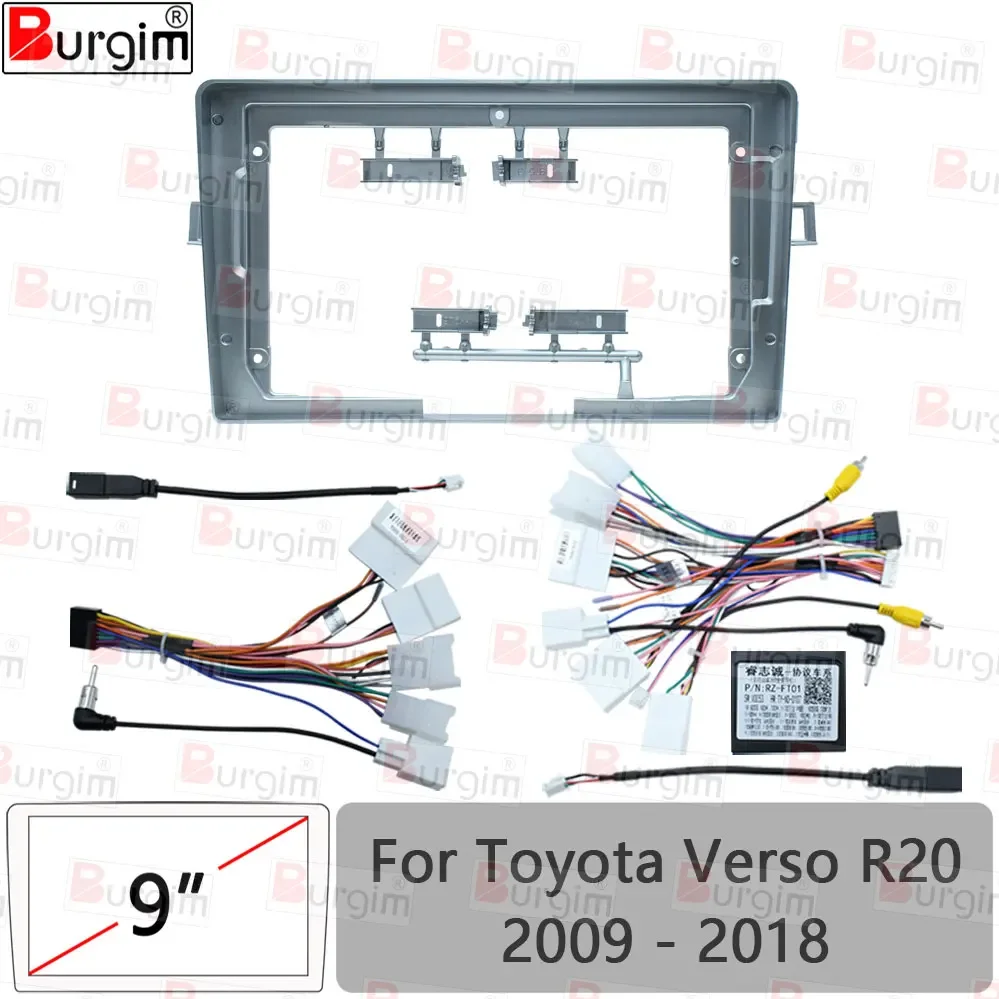 Autoradio Android 13 - Junsun - Toyota Verso R20 (2009-2018) - Écran