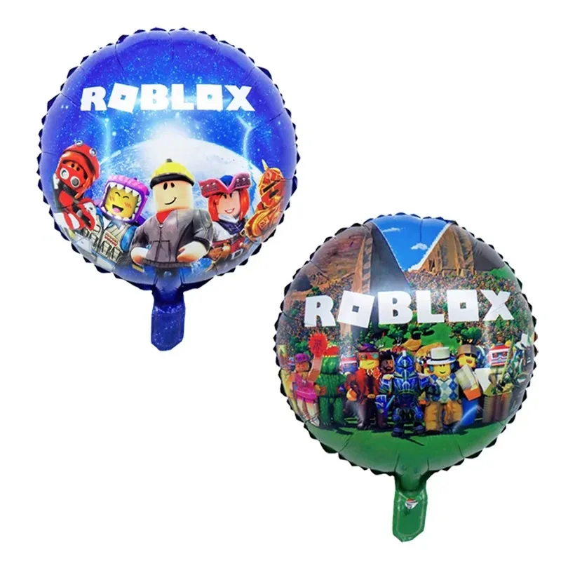 Roblox Hőlégballon children's Boldog szülinapi Félfogadás dekorációs Műkődés Jellem Alumínium fólia balloons gyerekeknek ajándékok