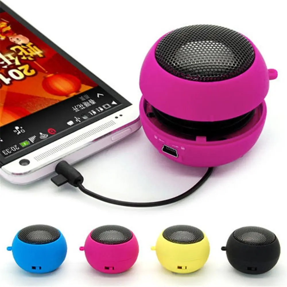 Music Player Mobile Phone Loudspeaker Wired Amplifier Hamburger Speaker Sound