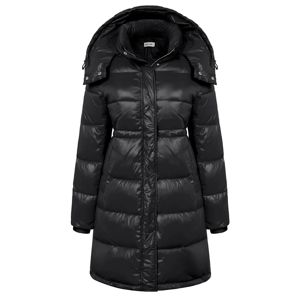 Gk Donna Coulisse In Vita Piumino Invernale Caldo Colletto Alla Coreana Piumino