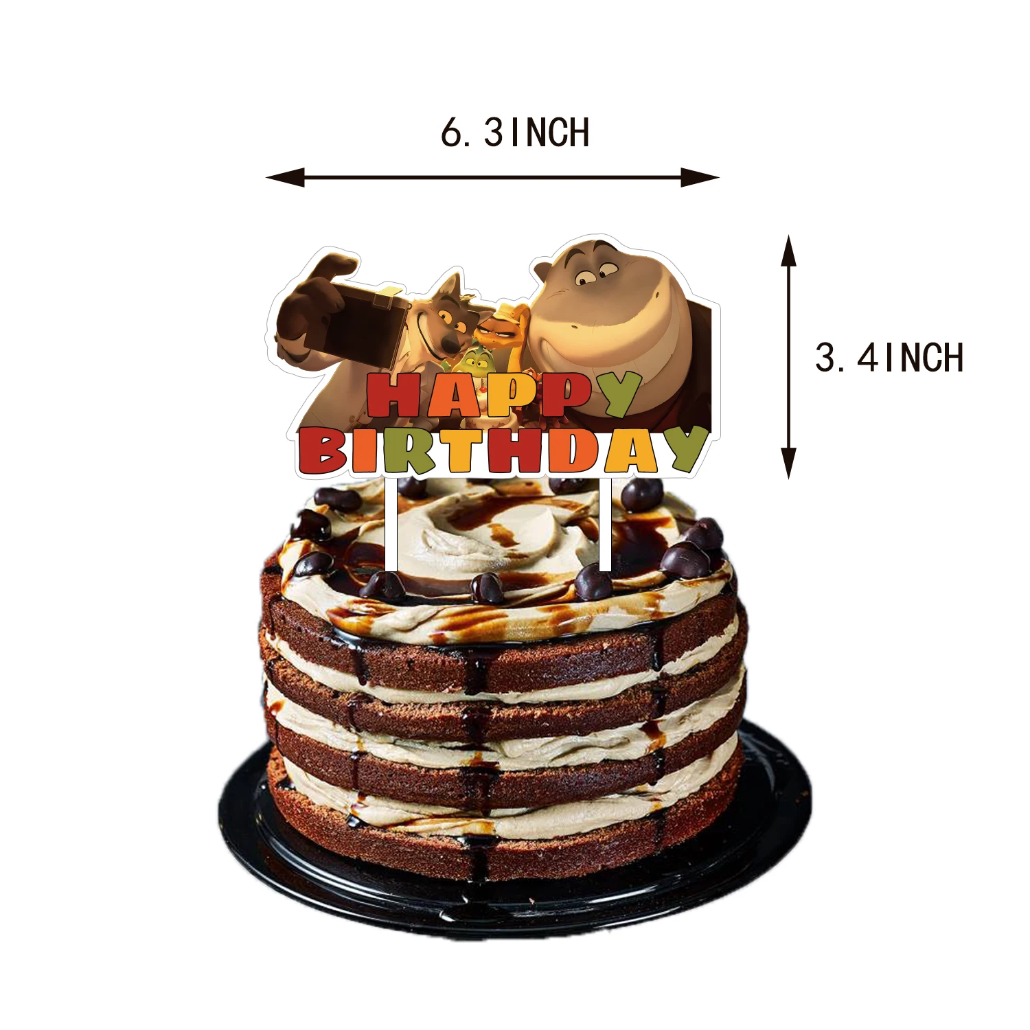 Décorations de fête d'anniversaire sur le thème du dessin animé pour  enfants, Bad Guy, bannière d'anniversaire, décorations de gâteau Chi,  ballons, fournitures de fête d'anniversaire amusantes - AliExpress, image size:1500x1500