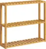 Bamboo Bathroom Shelf, 3-Tier Adjustable Plants Rack, Wall-Mounted or Stand, in the Living Room, Balcony, Kitchen 2