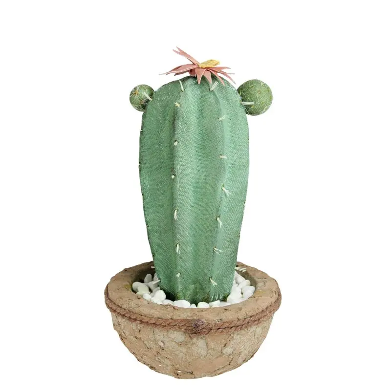 

Green and Brown Southwestern Style Potted Artificial Plant with