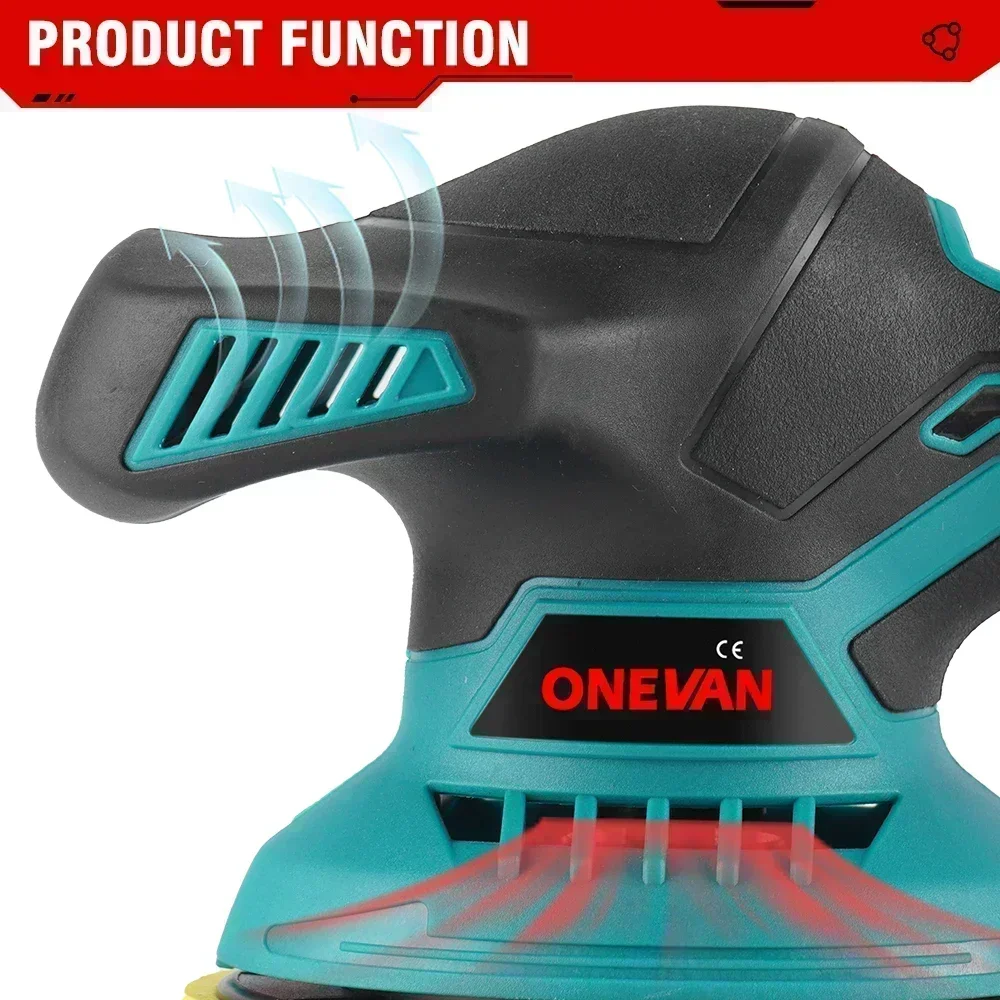 ONEVAN Cordless 21V Car Polisher Electric Polisher Automobile Car Polishing Sealing Glaze Machine For Makita 18v Battery 4