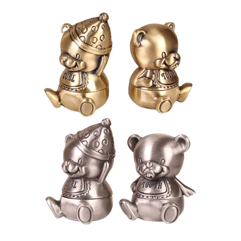 

B2EB Держатель для зубной феи Коробка для подарков на первый зуб ребенка и завиток в форме милого медведя