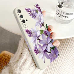 Floral Soft Phone Case Cover for Honor 9X Pro (White-794)