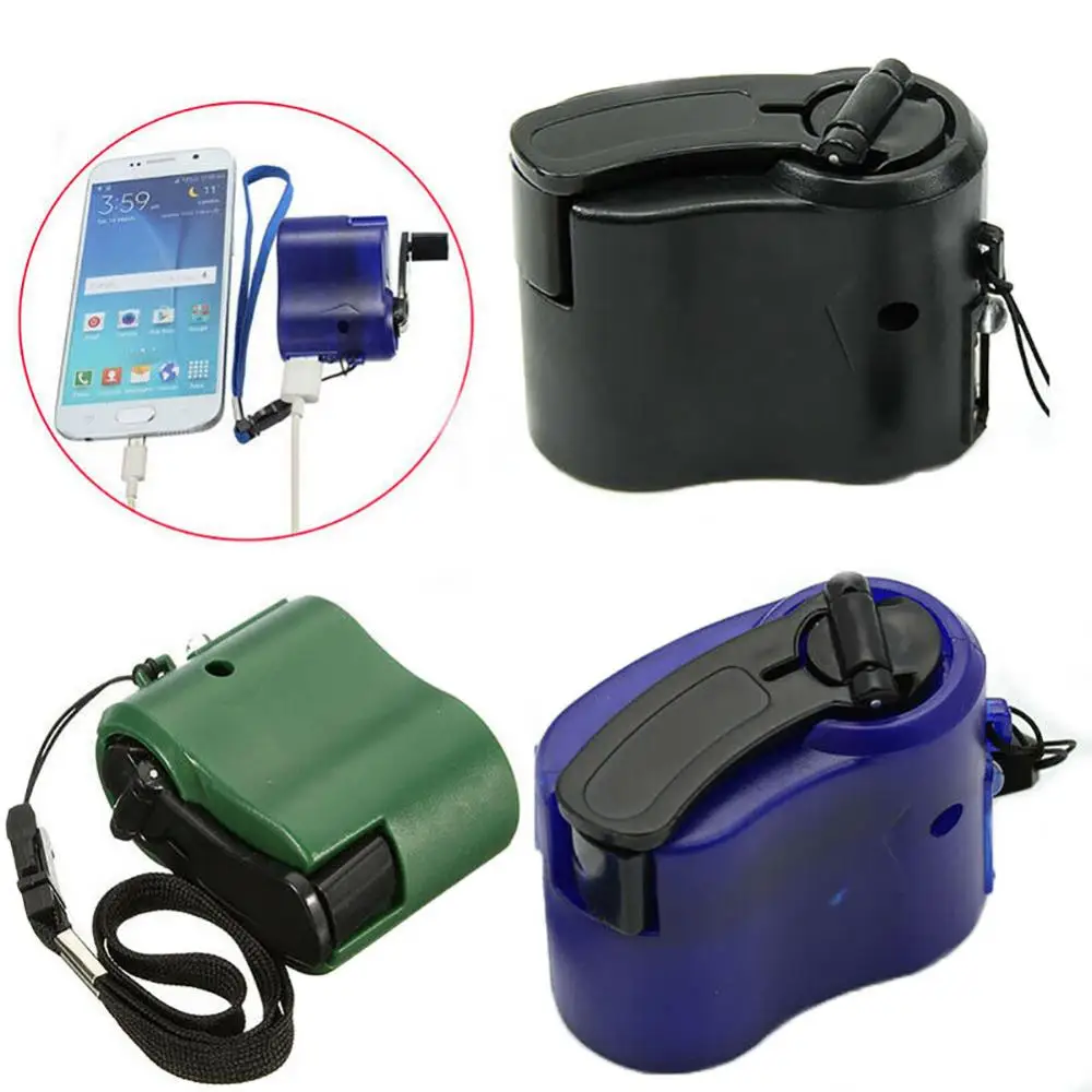 Hand Crank Charger USB Hand Crank Phone Charger Manual Outdoor Hiking Camping Emergency Generator camping Outdoor Tools