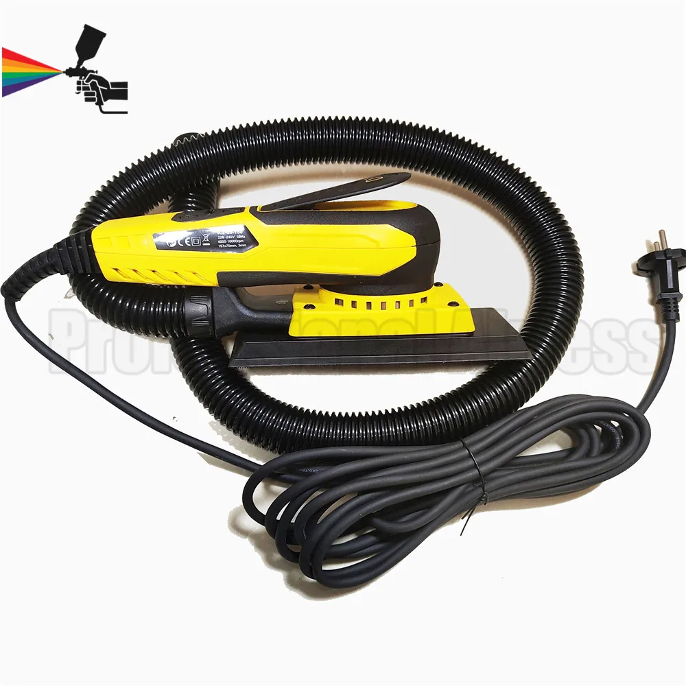 HYVST 70x198mm Square Electric Orbital Sander Woodworking Drywall 3mm Eccentricity Car Polishing Brushless Motor Grinder Tool