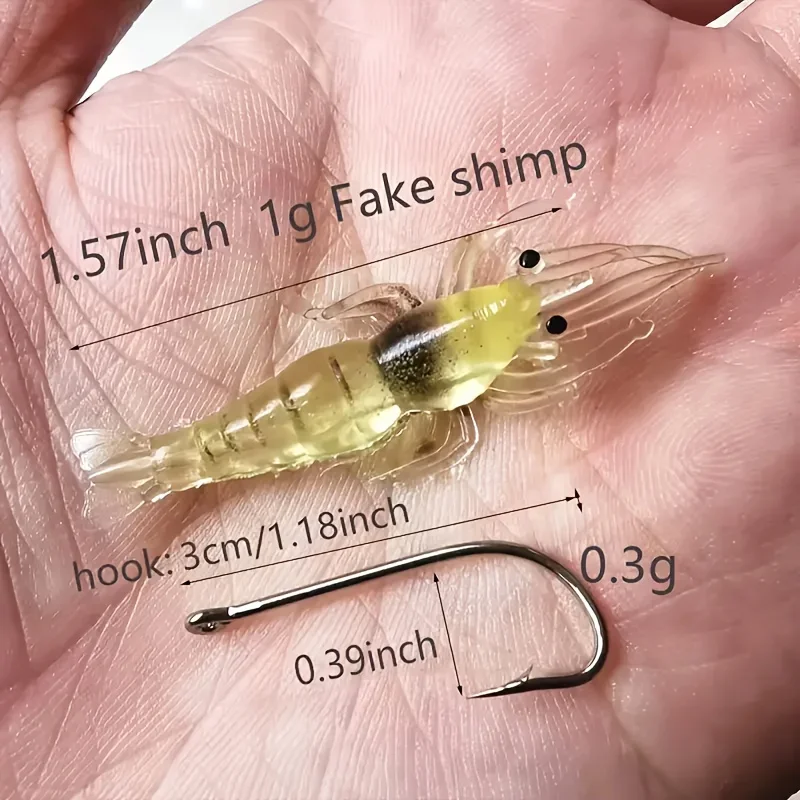 Fishing Lure 510/20pcs Shrimp Lures for Freshwater Saltwater