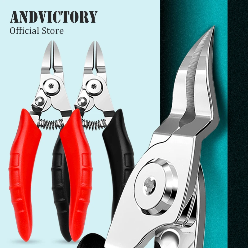 Nail Clipper Nail Clippers Toe Nail Clipper Ingrown Toenail Clippers Professional Curved Blade For Paronychia Hard Thick Nail Cutters Treatment Scissors Manicure Tool 1Pcs