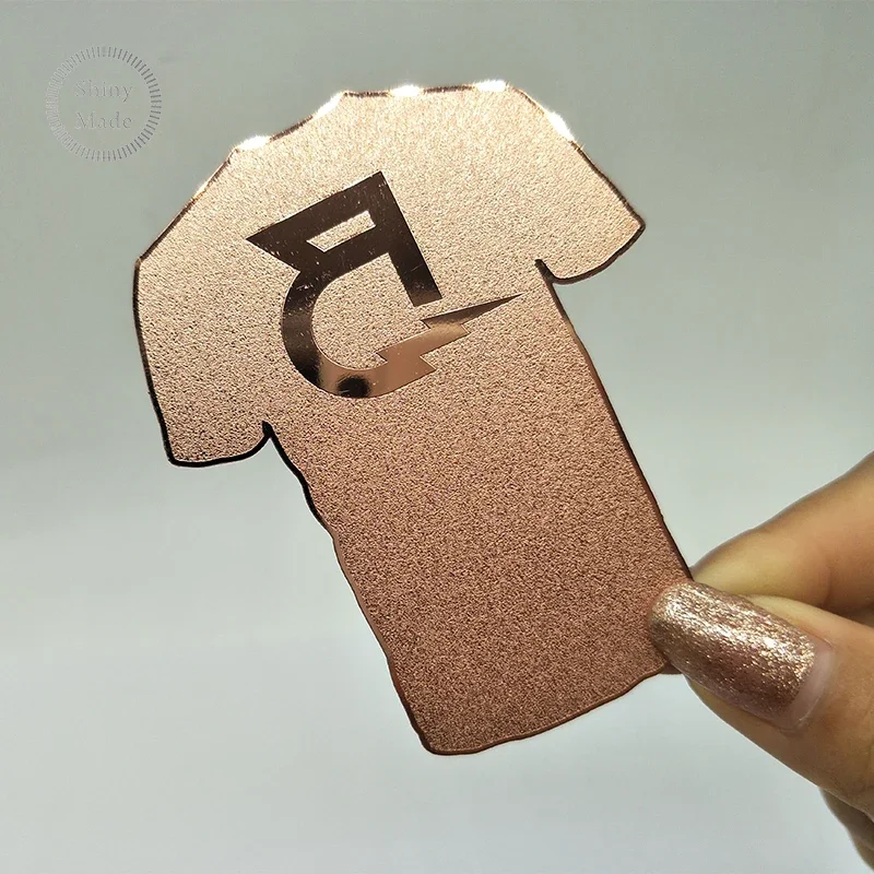 

Customized.product.Customized personalized design rose gold brusded blank metal cards