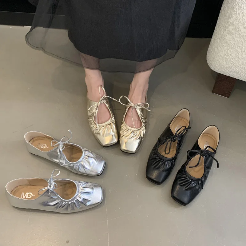 bonitas シルバー　フラットシューズ シルバー フラット シューズ【250】 – 株式会社JURAKU