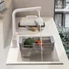 White Kitchen Sink For Dining Room Granite Embedded Smooth Sinks Nordic Fashion Design Kitchen Sinks For Rental Housing N 4