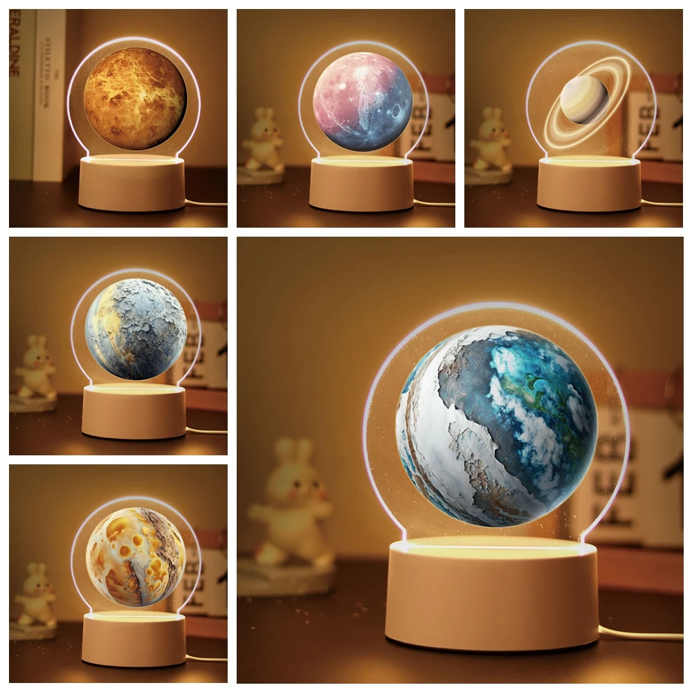 1 Pc Hot Space Exploration Kids Night Light Per Camera Da Letto Night Lights Avatar Mange Room Decor Regalo Per Bambini