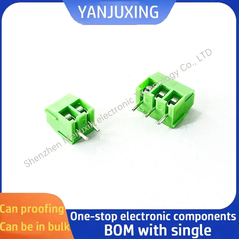 

10pcs/lot KF350-3.5-2P 3P copper screw type KF350-3.96-2P 3P terminal can be spliced straight