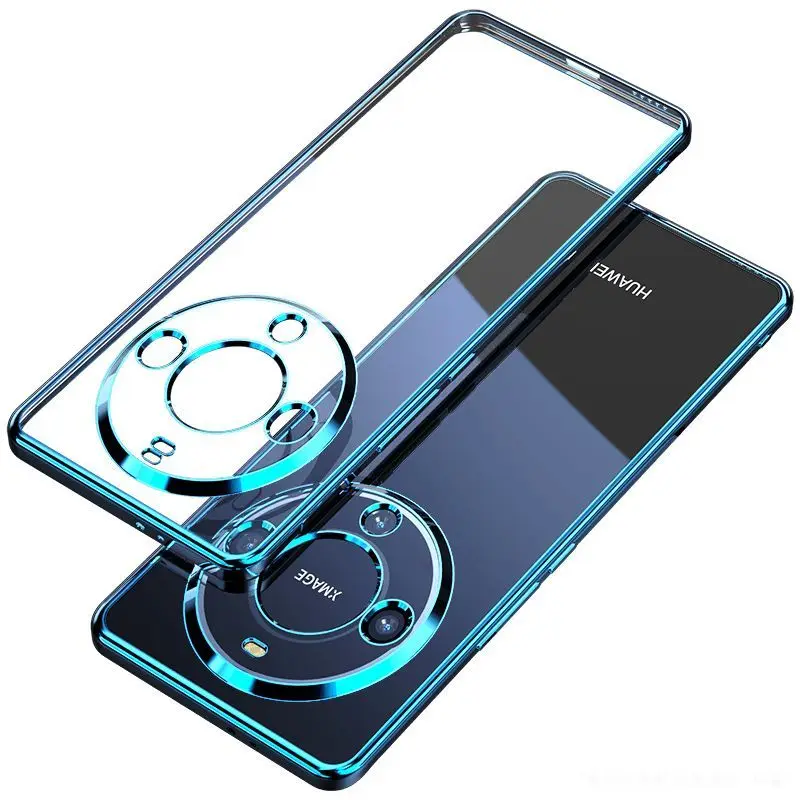 Elegant Transparent Electroplated Shockproof TPU Case with Fudan Bumper
