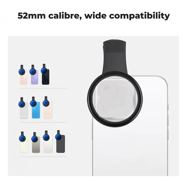 52Mm Phone ND Filter ND2 To ND400 Clip-On Variable Neutral Density Filter For Phone Mobile Smart Phone Camera 4