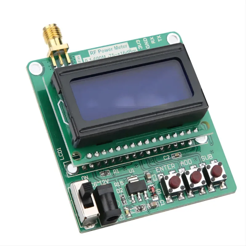 

Digital Display RF Power Meter -75~+16dBm Adjustable Power Attenuation Ultra-small LCD Automatic Backlight