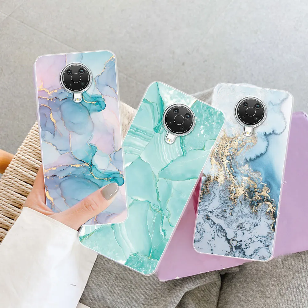 Elegant 6.52 Marble Clear TPU Silicone Soft Case - Flexible Protective Cover