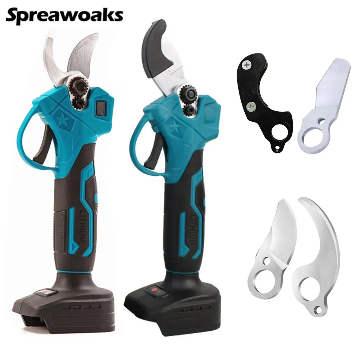 Cordless Electric Fruit Tree Pruner Shear Water Pipe Cutter Scissors Power Tools For Makita 18V Battery relife rl 102 insulated ceramic u shear special battery repair anti static insulation safety scissors hand tools