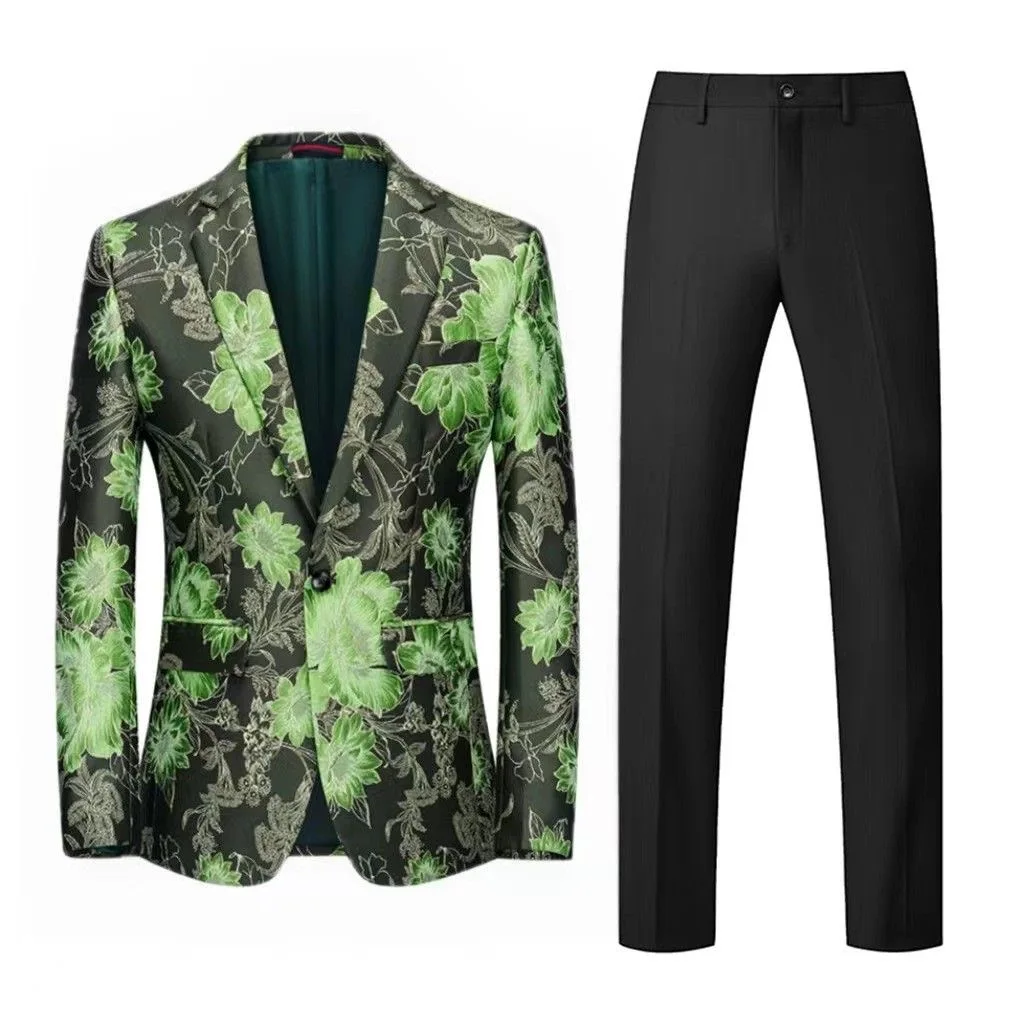 Z262groom wedding suit tuxedo banquet host performance