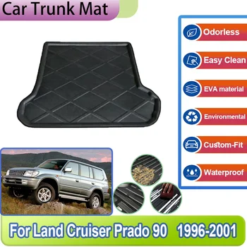 Tappetini per bagagliaio posteriore per auto per Toyota Land Cruiser Prado 90 J90 1996 ~ 2001 FJ90 LC90 Cargo Boot Tappeto Pavimento Vassoio Liner Accessori auto