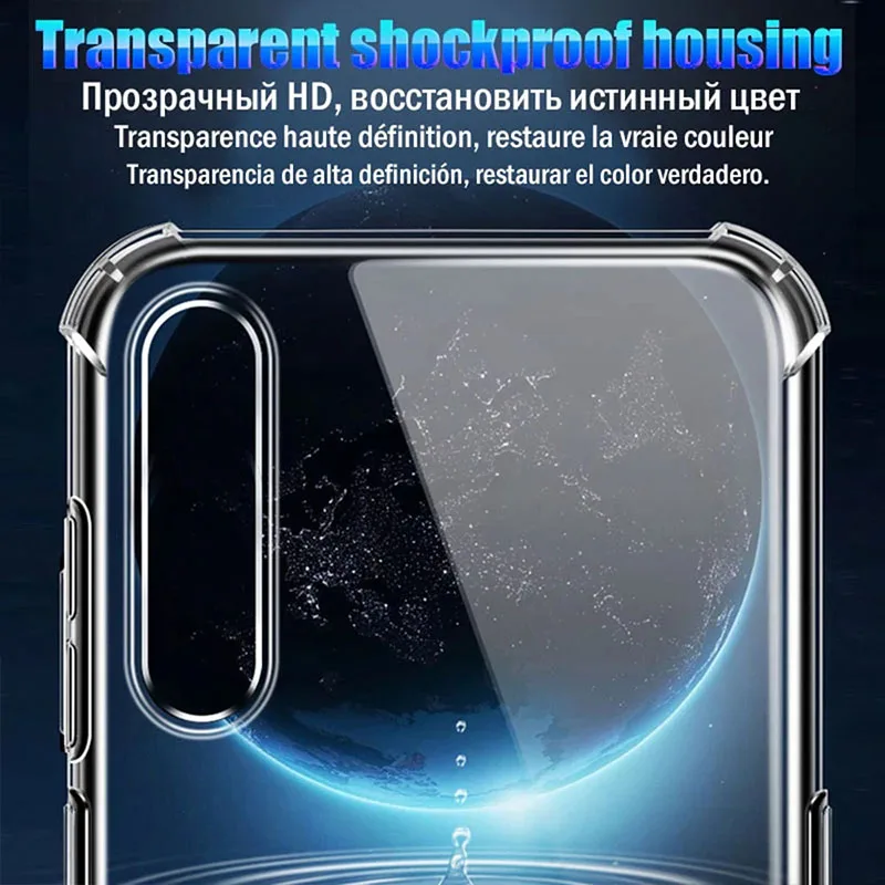 Clear Shockproof Airbag Bumper Case - Transparent Protective Cover