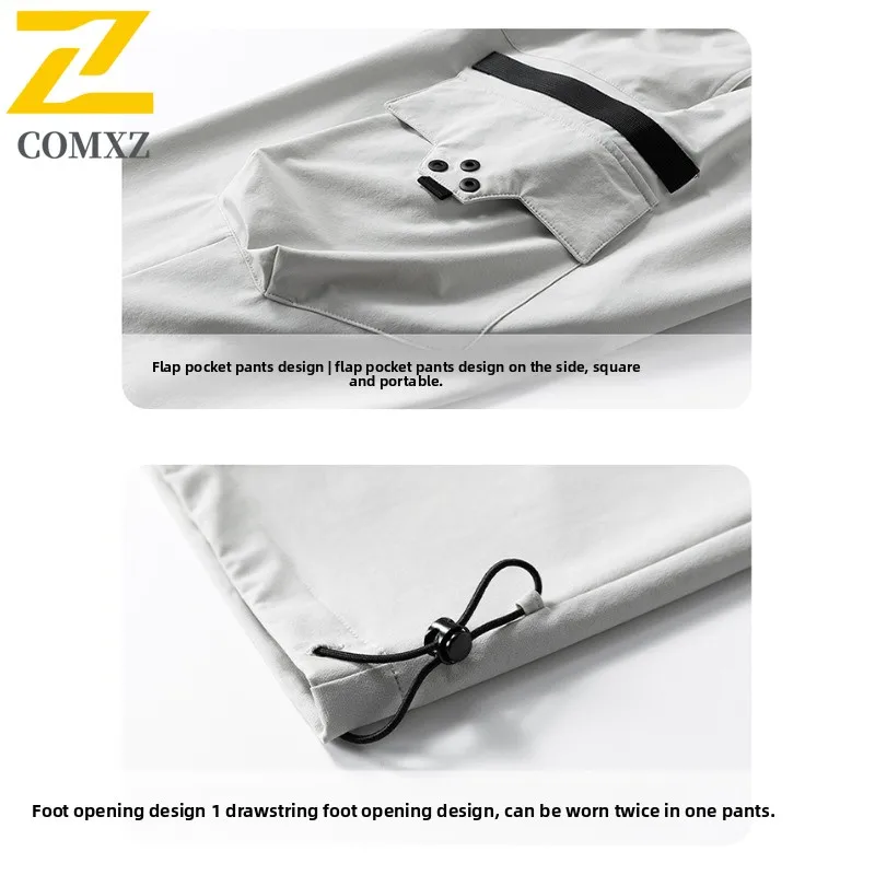EIAO Quick-Dry Sport Pants Spring Summer Waterproof American Style Softshell Outdoor Camping Fishing Windproof Casual Trousers