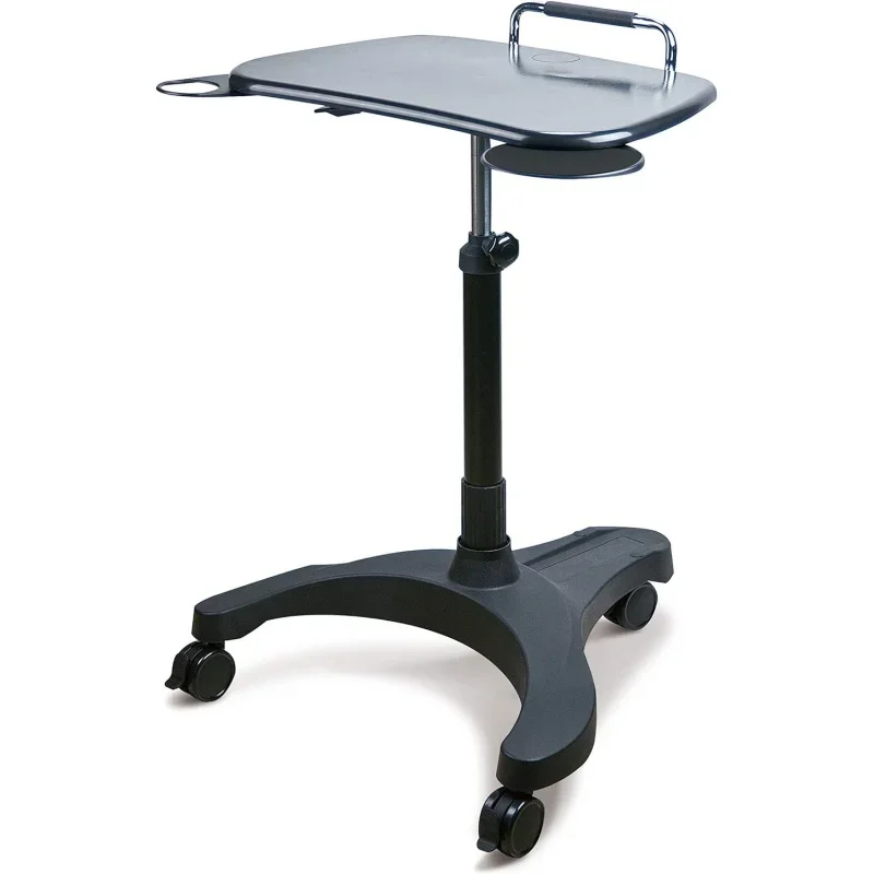 

Mobile Laptop Standing Desk Carts on Wheels, Pneumatic, Height Adjustable Rolling Stand, Sit to Stand Computer Cart, Classics XL