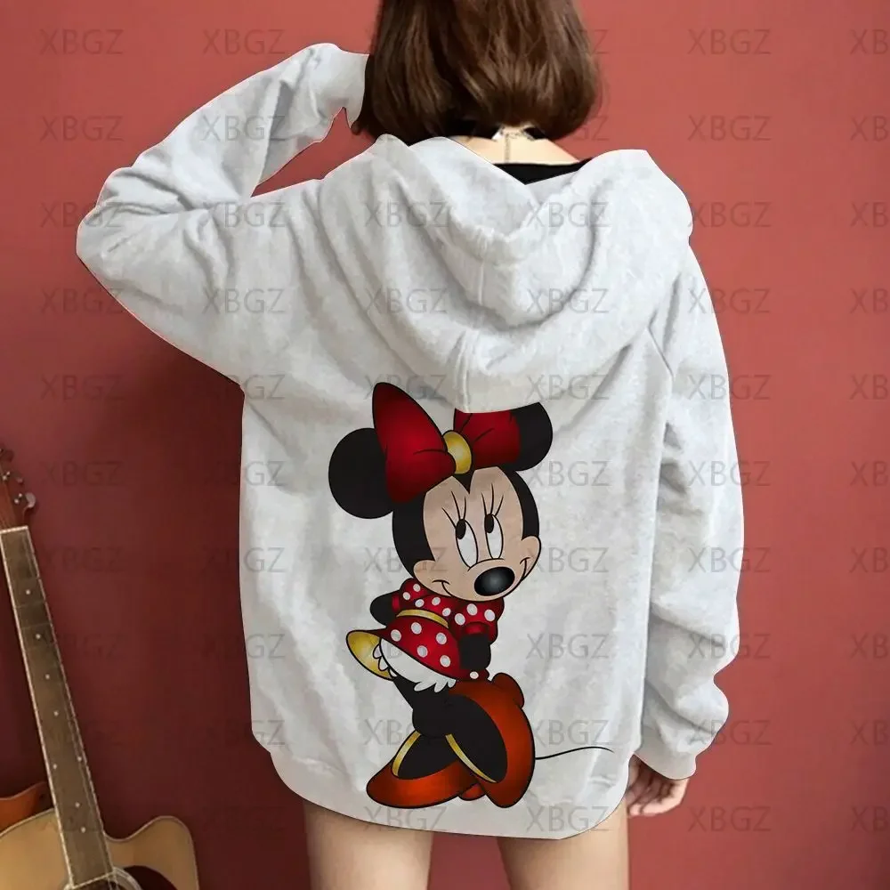 Couple Outfit Disney Hoodies Minnie Mouse Women's Casual Sweatshirt Couple Hoodie Men's Women Clothing Mickey Y2k Print Top