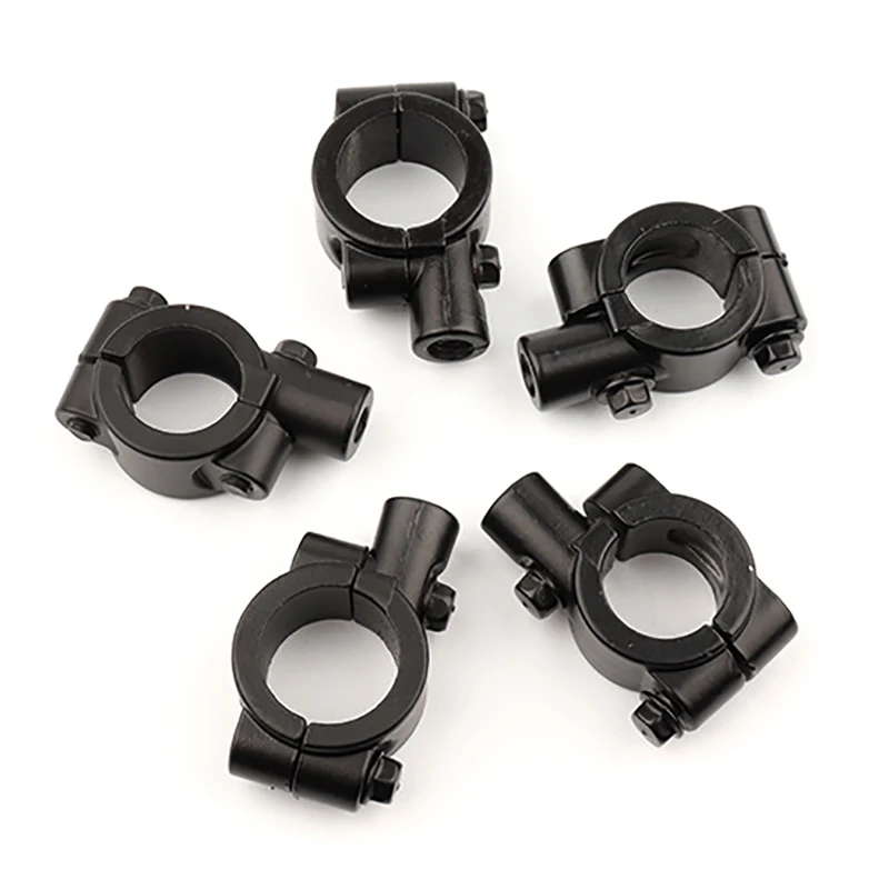 Motorcycle mirror mount 2pcs 22mm Handlebar 10mm 8mm 6mm Thread Motorcycle Mirror Mount Clamp Rear View Mirror Holder Adapter