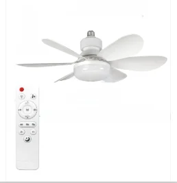Remote-Controlled Ceiling Fan Light with Colorful Blades