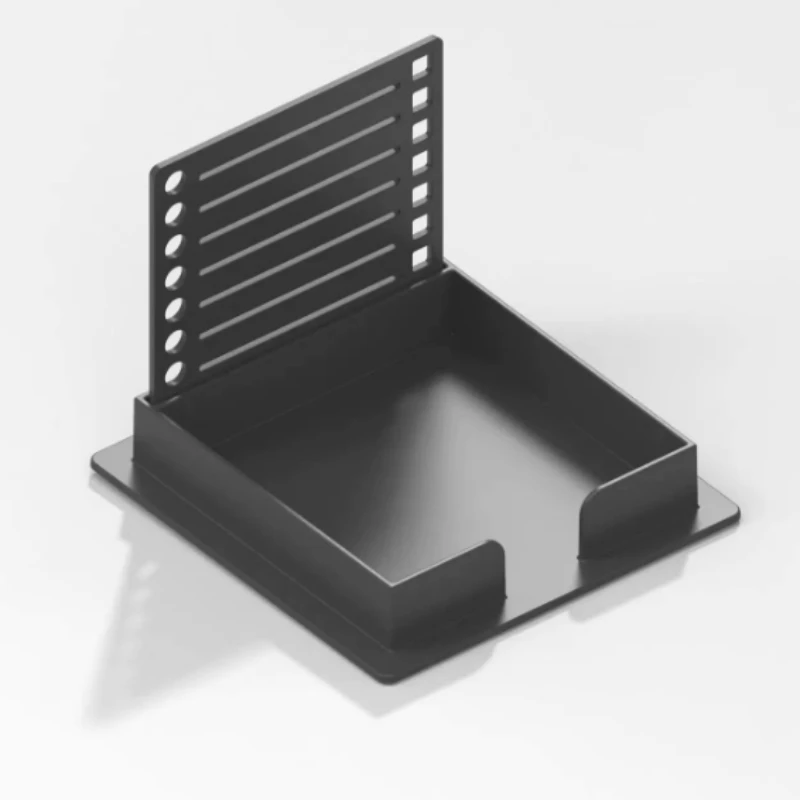Sticky Notes Holder with Stylish Stencil and Dispenser