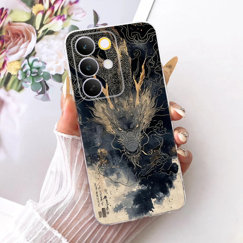 Stylish Flowers & Butterfly Painted Soft Slim Phone Case
