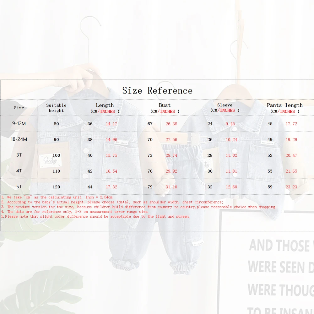 0-6 Year Old Boys\' Autumn Children\'s Set New Fashionable Colored Denim Long Sleeve Two Piece Set Handsome Boys\' Infant Set